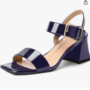Wayderns from amazon. Navy patent. Chunky 2.5” heel. Wore once. Size 8.5